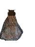 Macy's Print Black Gold Brown Cocktail Dress Size 14 - photo 2