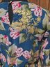 Umgee 95% Polyester 5% Metallic Fiber 100% Polyester Floral Blue Pink Casual Dress Size S - photo 4