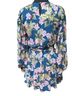 Umgee 95% Polyester 5% Metallic Fiber 100% Polyester Floral Blue Pink Casual Dress Size S - photo 2