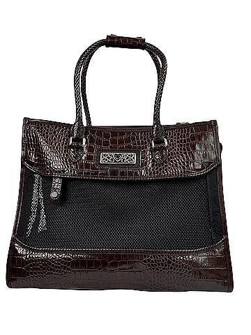 Brighton Vintage Brighton Travel Pet Carrier Tote Leather Tote (view 1)