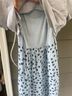 Seraphine Floral Blue Gray Casual Dress Size 6 - photo 4