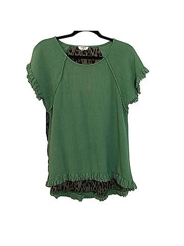Umgee Short Sleeve Blouse (view 1)