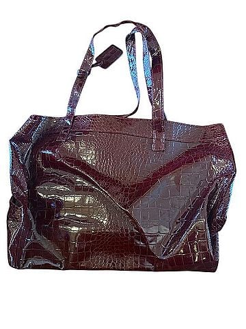 Neiman Marcus Patent Croc Tote Tote (view 1)