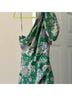 Astr 100% Polyester 97% Polyester 3% Elastoester Floral Green Cocktail Dress Size XS - photo 5