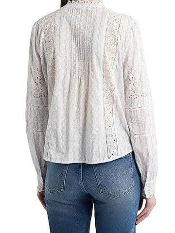 LoveShackFancy Lal Long Sleeve Blouse (view 2)