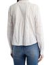 LoveShackFancy 100% Cotton Floral White Blue Long Sleeve Blouse Size M - photo 2