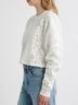 LoveShackFancy Print White Pullover Sweater Size XS - photo 3