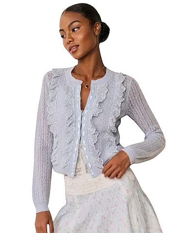 LoveShackFancy Melisse Cardigan (view 1)