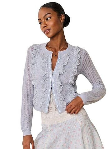 LoveShackFancy Melisse Cardigan (view 1)