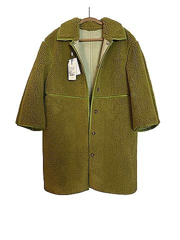 Something Navy Teddy Sherpa Coat Coat (view 1)
