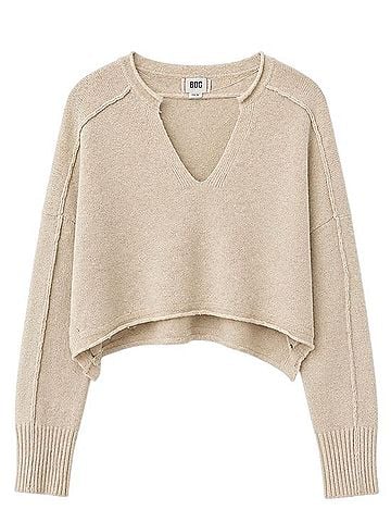 BDG Cropped V-Neck Sweater Pullover Sweater (view 2)