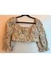Wilfred Floral Multi Color Short Sleeve Blouse Size S - photo 3