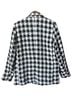 H&M 100% Polyester 100% Polyester 100% Polyester 100% Polyester 100% Polyester 100% Polyester 100% Polyester Houndstooth Black White Tan Coat Size M - photo 2