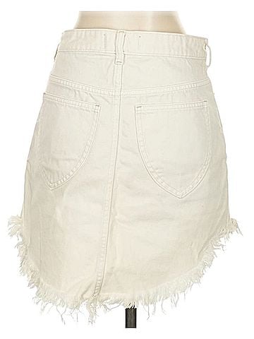 We the Free Denim Skirt (view 2)