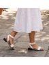 Jonathan Simkhai 100% Leather Solid White Brown Black Sandals Size EU 37 - photo 3