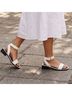 Jonathan Simkhai 100% Leather Solid White Brown Black Sandals Size EU 37 - photo 8