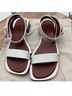 Jonathan Simkhai 100% Leather Solid White Brown Black Sandals Size EU 37 - photo 5