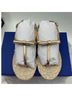 Stuart Weitzman 100% Leather 100% Jute Solid Gold Sandals Size 6 - photo 3