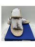 Stuart Weitzman 100% Leather 100% Jute Solid Gold Sandals Size 6 - photo 4