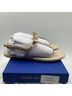 Stuart Weitzman 100% Leather 100% Jute Solid Gold Sandals Size 6 - photo 6