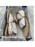 Stuart Weitzman 100% Leather 100% Jute Solid Gold Sandals Size 6 - photo 11
