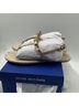 Stuart Weitzman 100% Leather 100% Jute Solid Gold Sandals Size 6 - photo 8