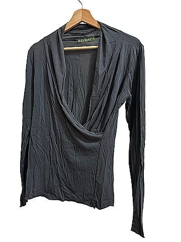 Velvet Long Sleeve Blouse (view 1)