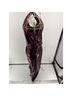 Kay Unger 100% Polyester Solid Multi Color Burgundy Cocktail Dress Size 4 - photo 6