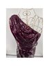 Kay Unger 100% Polyester Solid Multi Color Burgundy Cocktail Dress Size 4 - photo 8