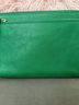 Talbots Green Leather Zip Clutch Clutch - photo 3