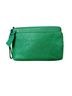 Talbots Green Leather Zip Clutch Clutch - photo 1