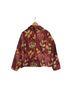 Coldwater Creek Floral Burgundy Gold Blazer Size M - photo 2