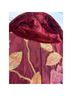 Coldwater Creek Floral Burgundy Gold Blazer Size M - photo 4