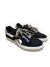 Reebok 100% Canvas Leopard Print Black White Sneakers Size 8 1/2 - photo 1