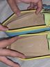 David Tate Color Block Blue Green Yellow Flats Size 6 - photo 12