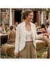 Sundance 100% Cotton Ivory Blazer Size 8 - photo 6