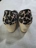 David Tate Leopard Print Black Gray Wedges Size 6 - photo 10