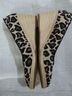 David Tate Leopard Print Black Gray Wedges Size 6 - photo 5