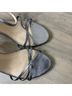Stuart Weitzman Gray Silver Sandals Size 10 - photo 6