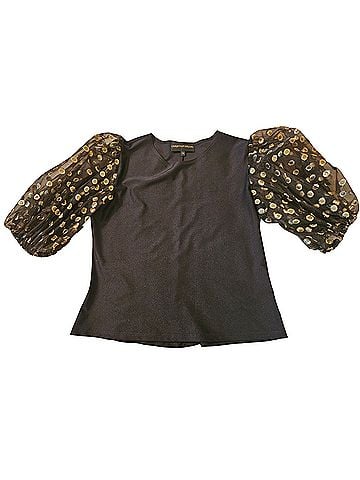 Christian Siriano Short Sleeve Blouse (view 2)