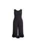 Lily Black 100% Polyester Solid Black Jumpsuit Size XL - photo 1