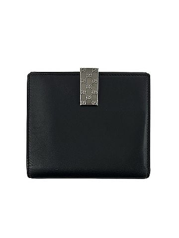 Gucci GUCCI GG Logo Leather Bi-fold Wallet (Billfold, Coin Purse, Card Case) - Black 36276 (view 1)