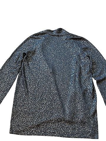 Eileen Fisher Sequin Silk Cotton Open Front Cardigan Style Sweater Silk Cardigan (view 2)