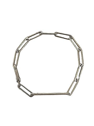 Gucci GUCCI Logo Plate Bracelet, Sterling Silver 925, Chain Accessory, Silver, Item Number 35311 (view 1)