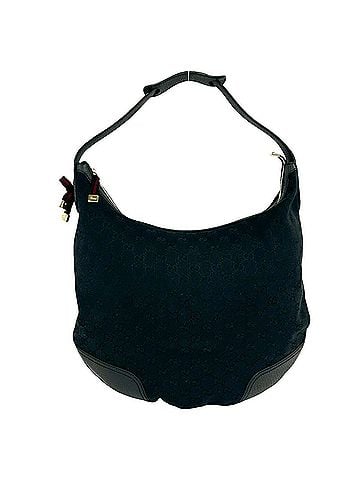 Gucci GUCCI Princy Sherry Line GG Pattern Canvas Leather Hobo Semi Shoulder Bag Navy 33821 (view 1)