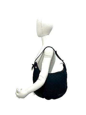 Gucci GUCCI Princy Sherry Line GG Pattern Canvas Leather Hobo Semi Shoulder Bag Navy 33821 (view 2)