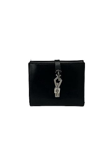 Gucci GUCCI Jackie Leather Bi-fold Wallet, Mini Billfold, Coin Purse, Business Card Holder/Card Case, Black, 44289 (view 1)