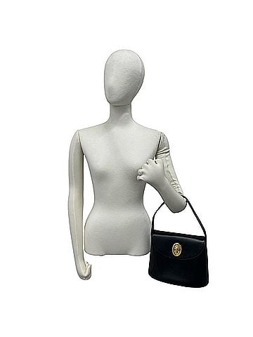 Christian Dior Christian Dior Vintage CD Logo Hardware Leather Handbag Mini Tote Bag Black 43560 (view 2)