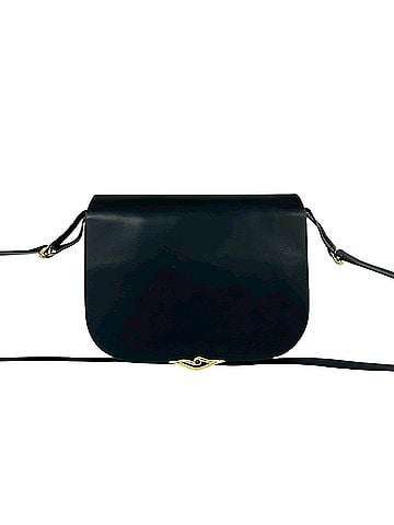 Cartier CARTIER Vintage Sapphire Line Leather Shoulder Bag/Sacoche/Pochette, Navy, 16353 (view 1)