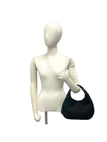 Bottega Veneta BOTTEGA VENETA Campana Leather Mini Tote Bag, Black, 34247 (view 2)